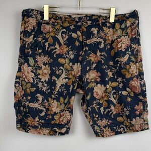 Denim & Supply Ralph Lauren Vintage Floral All Over Print Chino Shorts Size 38